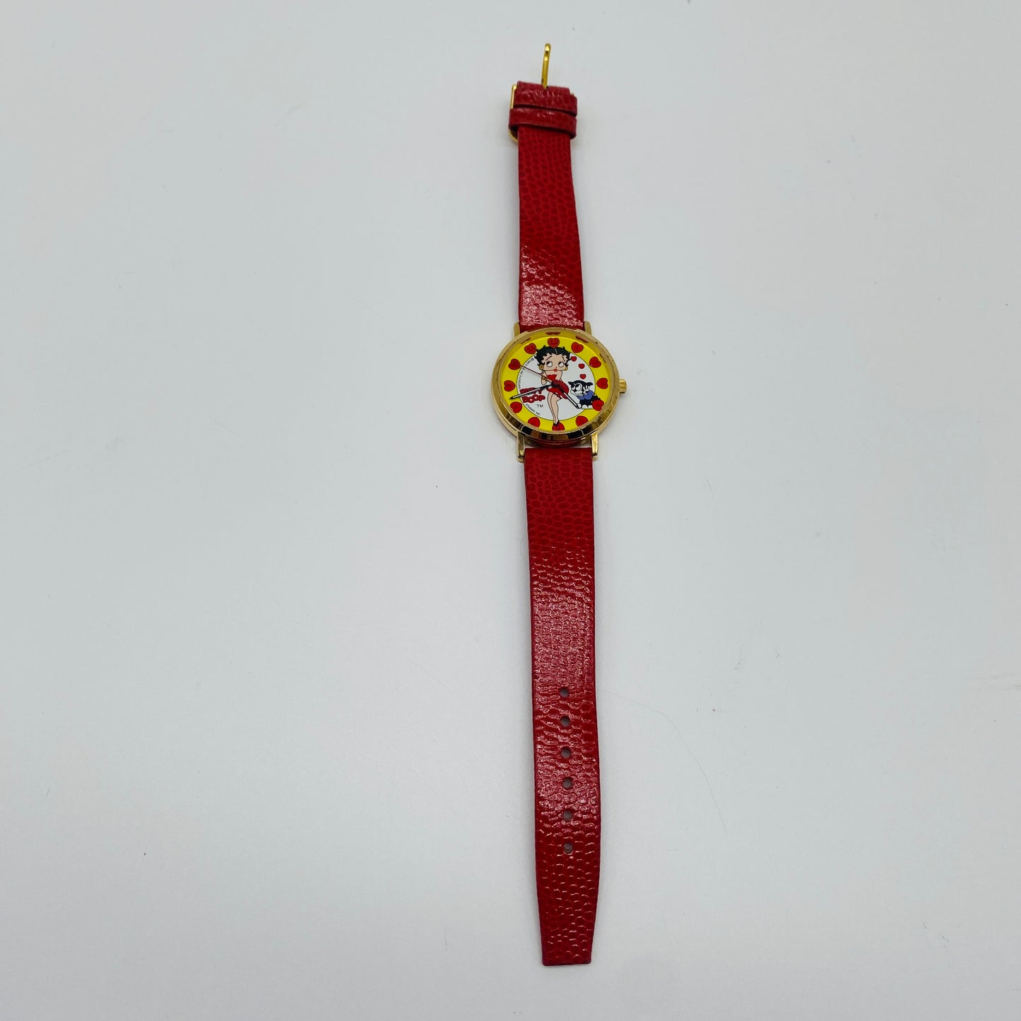 Betty Boop Collectible Watch with Red Leather Band by Jabo