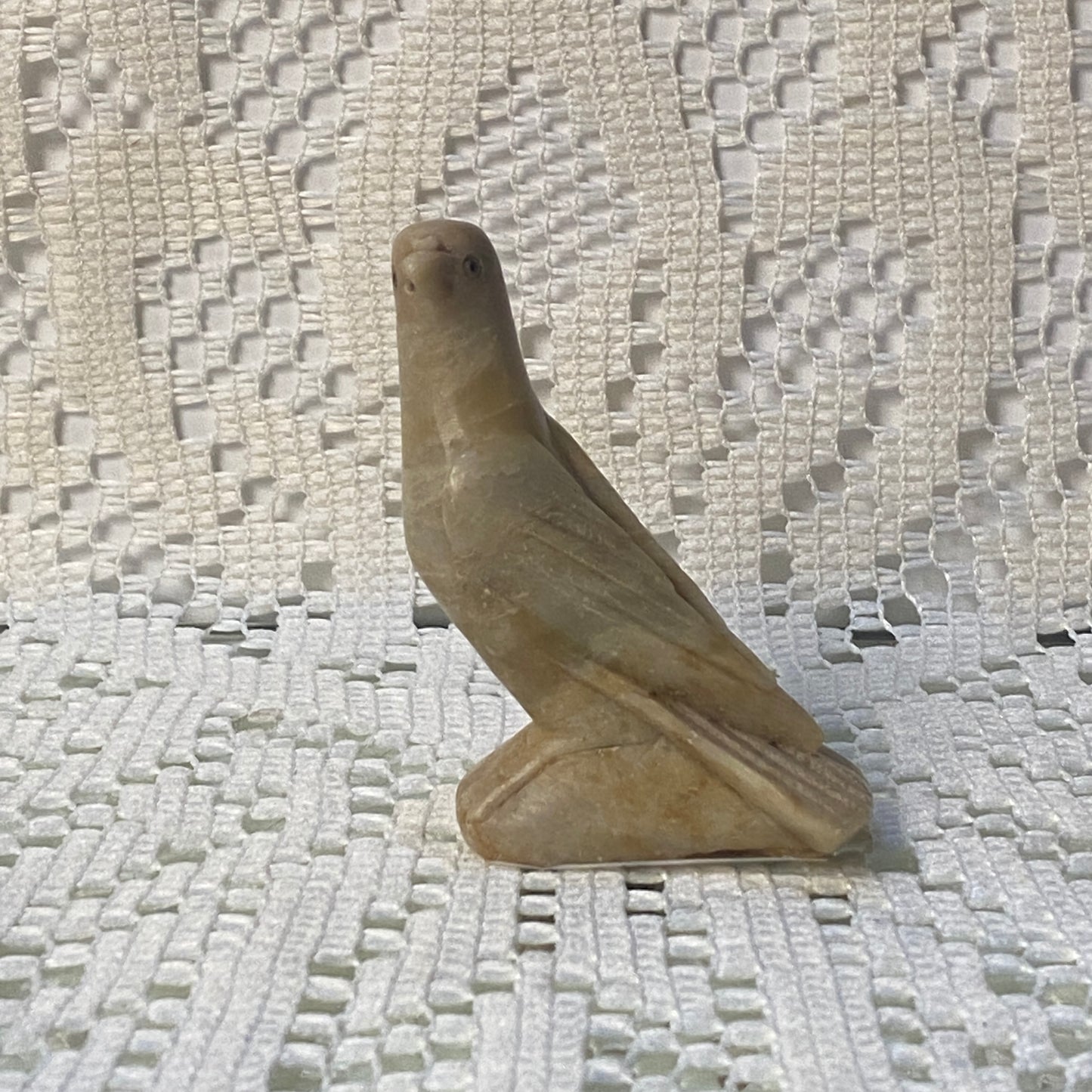 Carved Stone Bird Figurine