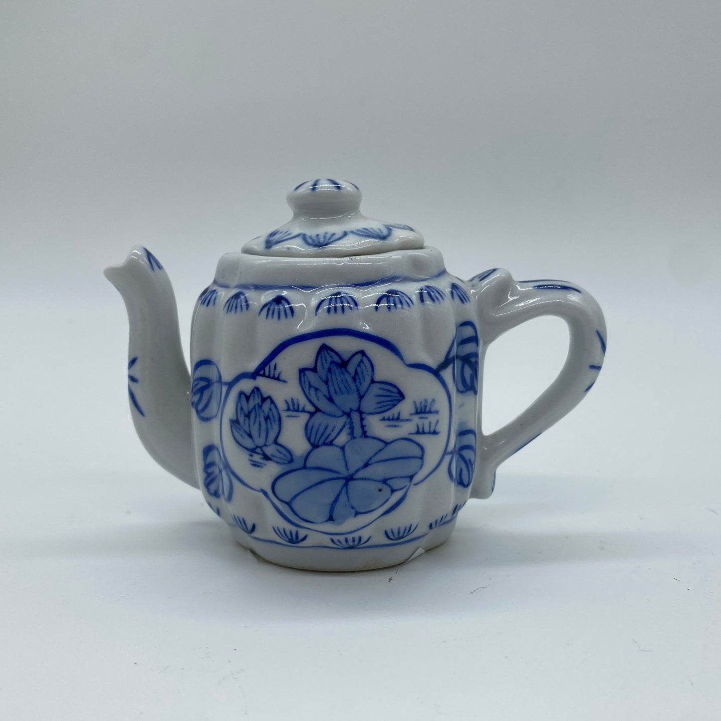 Mini Blue and White Teapot