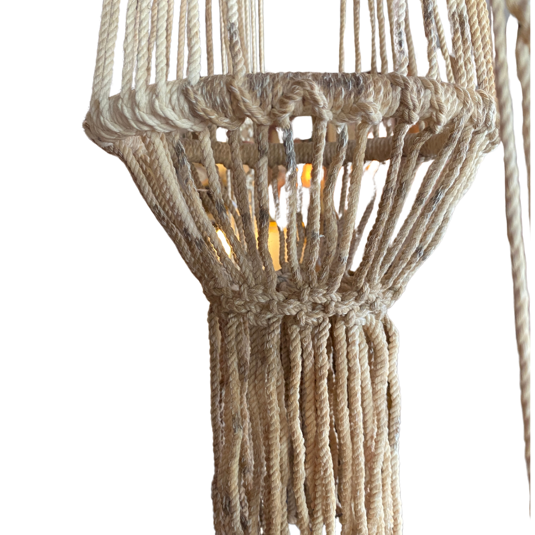 Vintage Macramé Plant Hanger - 93" H