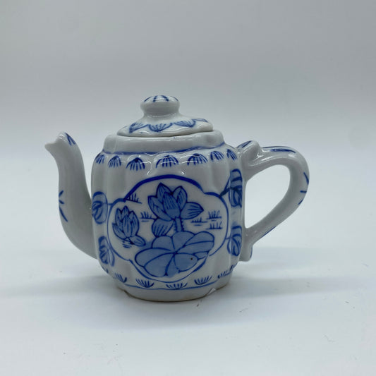 Mini Blue and White Teapot