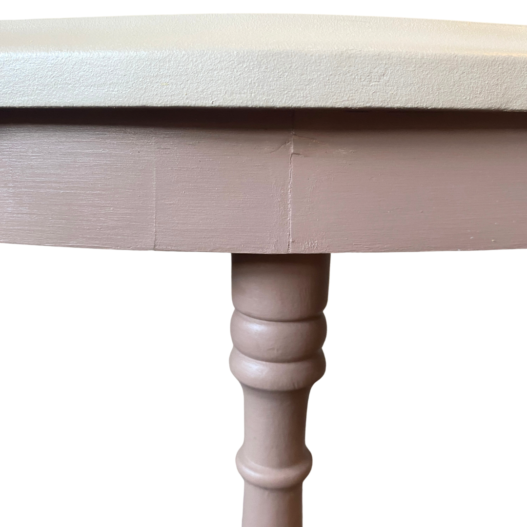 Painted Demi Lune Side Table