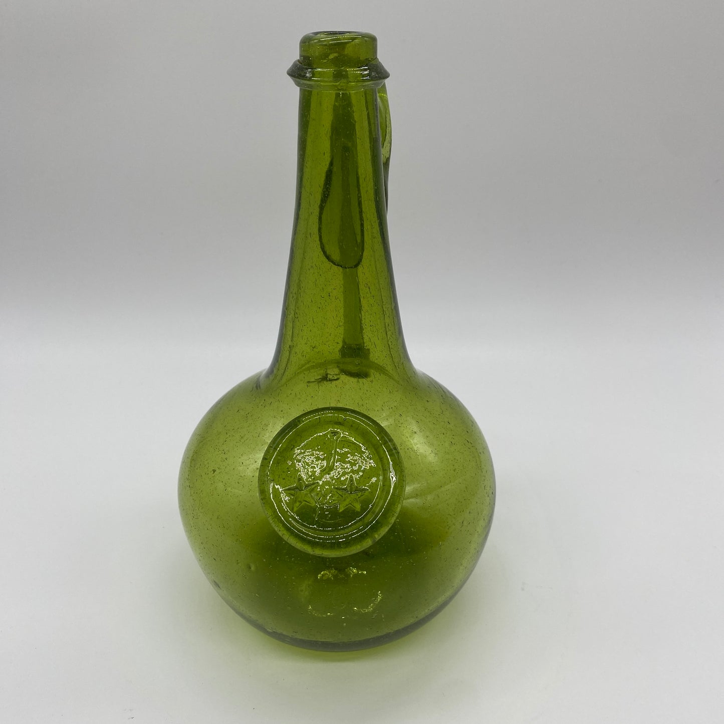 Jamestown Green Glass Decanter - No Stopper