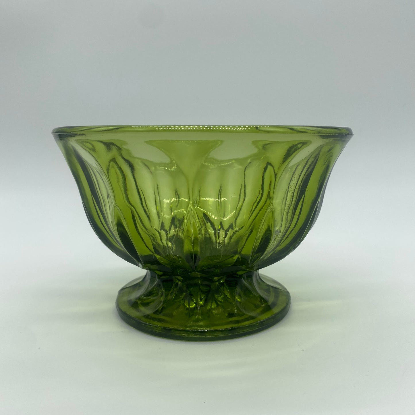 Green Glass Candy Dish