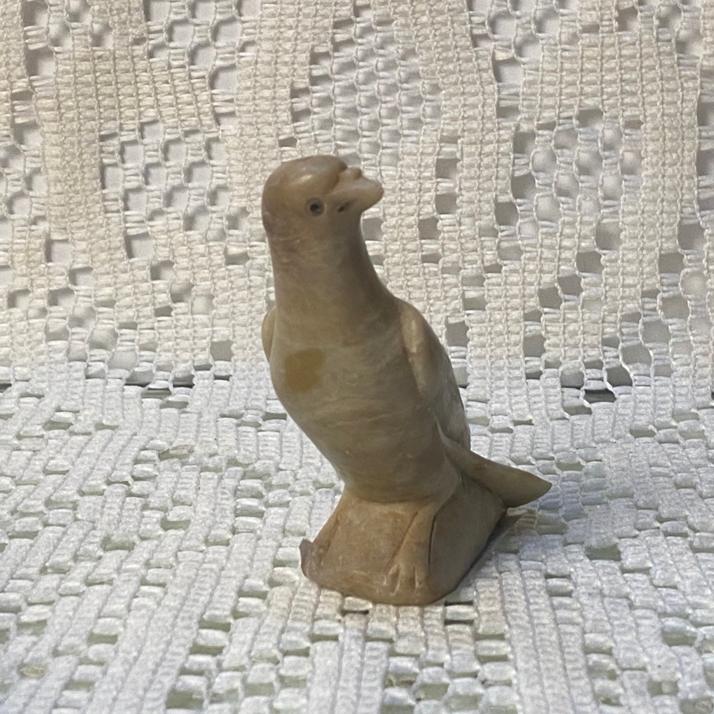 Carved Stone Bird Figurine