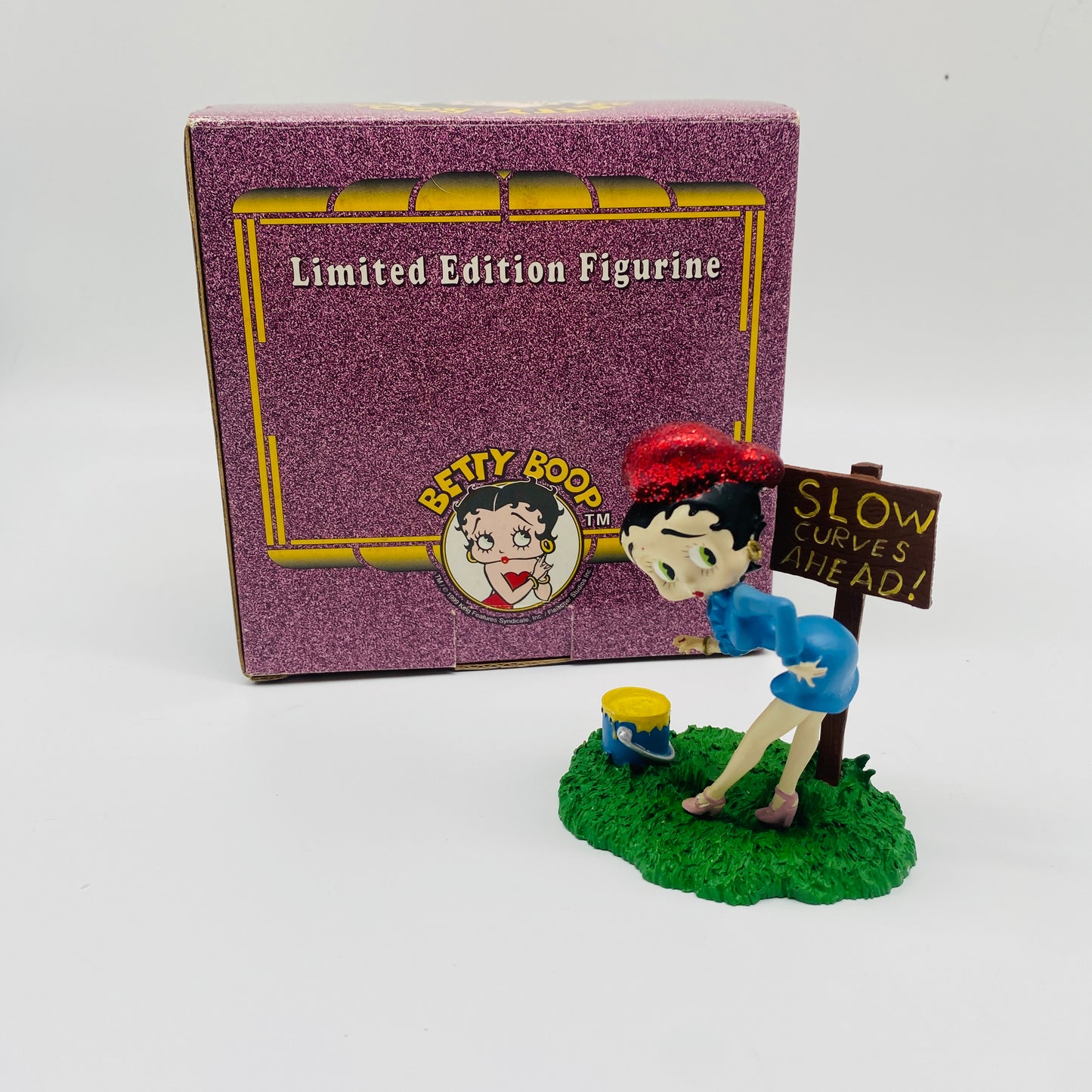 Betty Boop “Slow Curves Ahead” Collectible Figurine, Limited Edition 0991/5000 by Staunton Arts Inc.