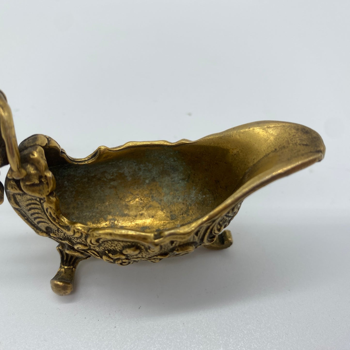 Brass Ornate Salt Cellar