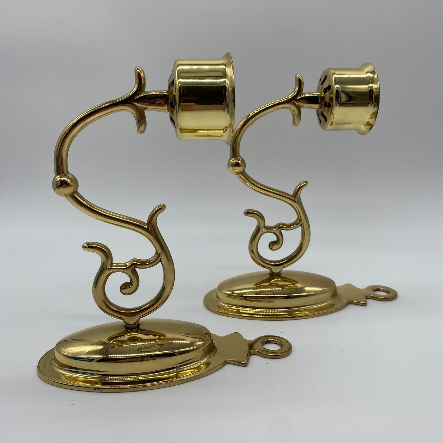 Brass Wall Mount Candleabra