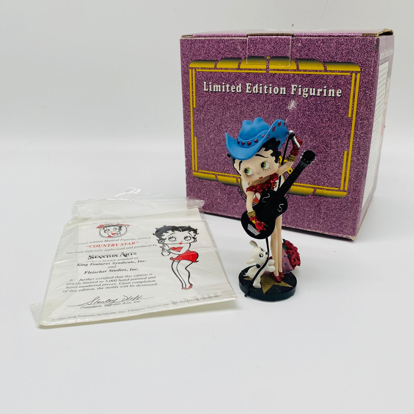 Betty Boop “Country Star”Collectible Figurine 151/5000 by Staunton Arts Inc.