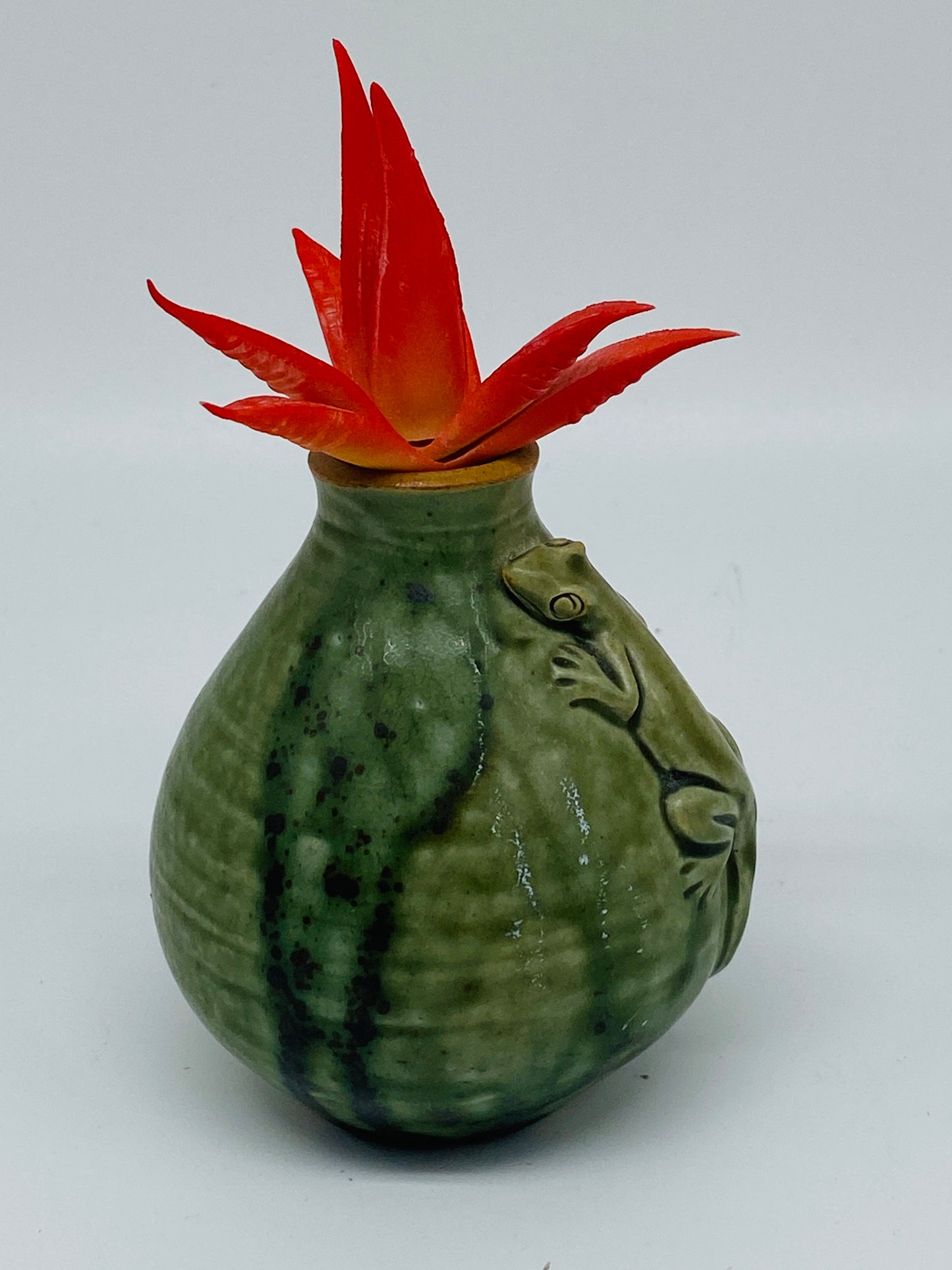 Lizard Ceramic Bud Vase