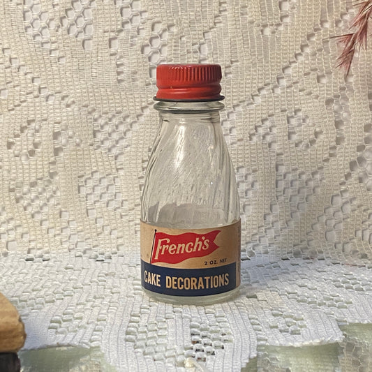 Vintage French’s Cake Decorations Bottle