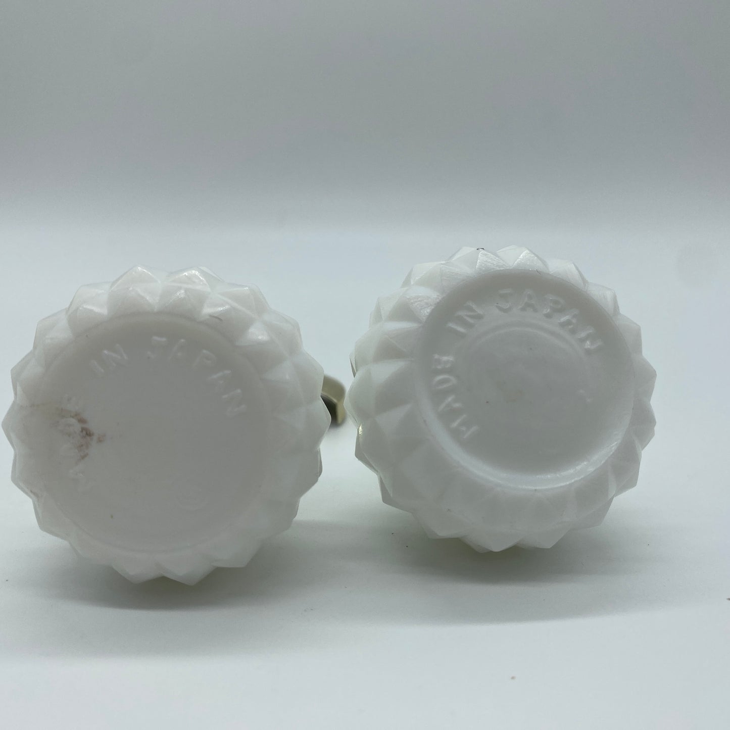 Milk Glass Hobnail Condiment