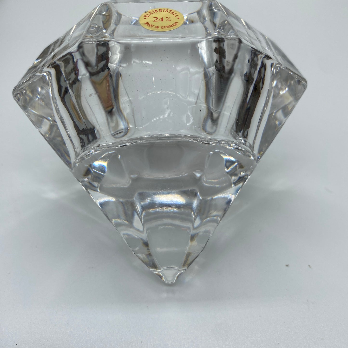 Bleikristall 24% Lead Crystal Diamond Shaped Votive or Paperweight