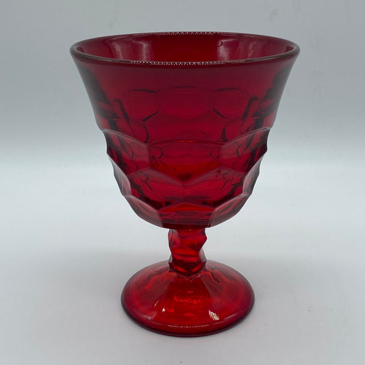 Georgian Ruby Glass Compote