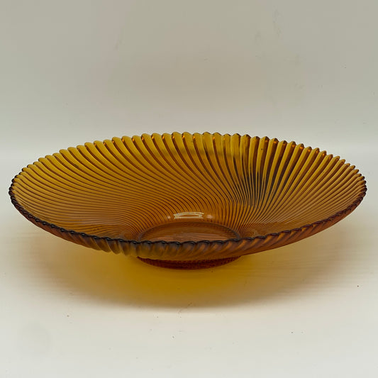 Amber Swirl Bowl