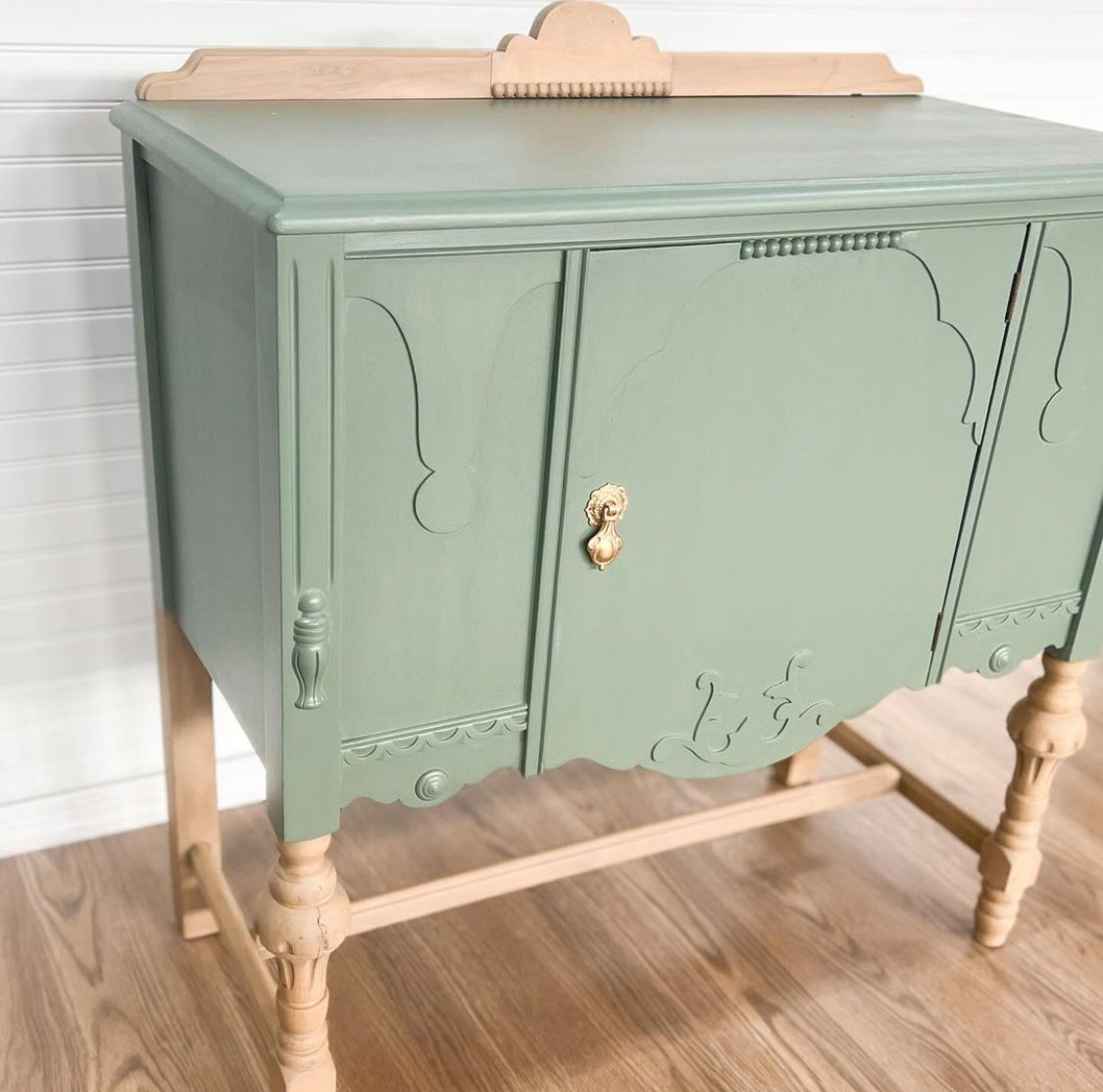 Refinished Small Buffet Cabinet