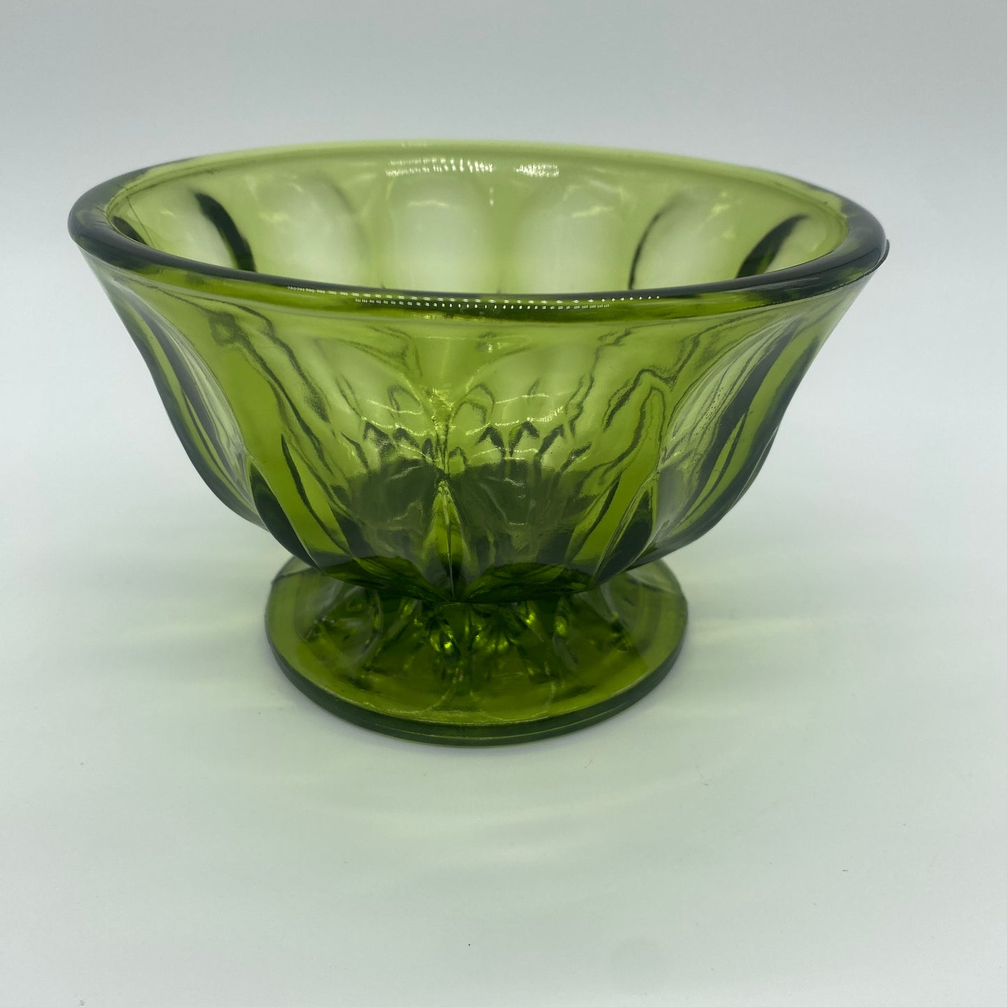 Green Glass Candy Dish