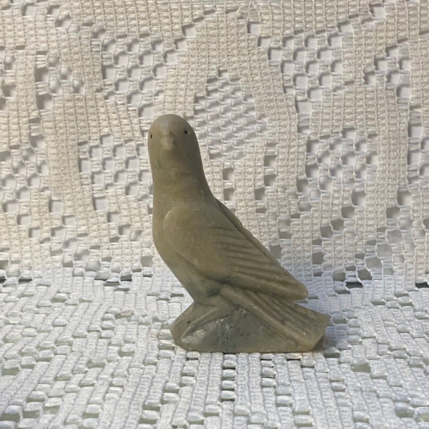 Carved Stone Bird Figurine