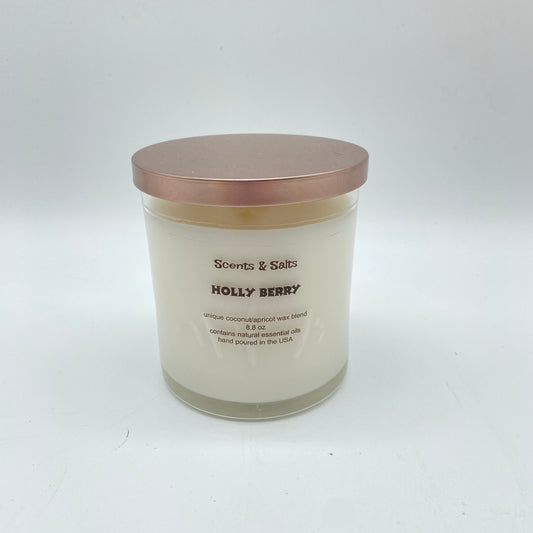 Scents and Salts Hand Poured Candle - Holly Berry