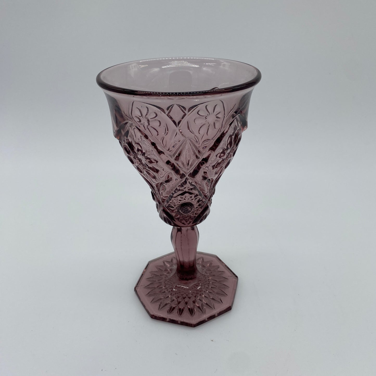 Purple Glass Goblet