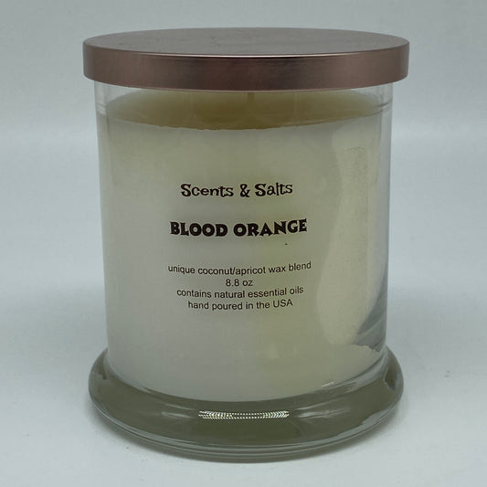 Scents and Salts Hand Poured Candle - Blood Orange