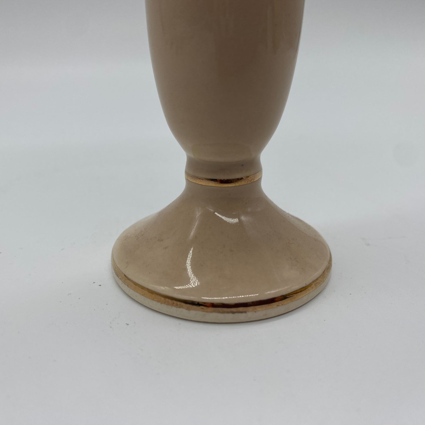 Beige Floral Bud Vase