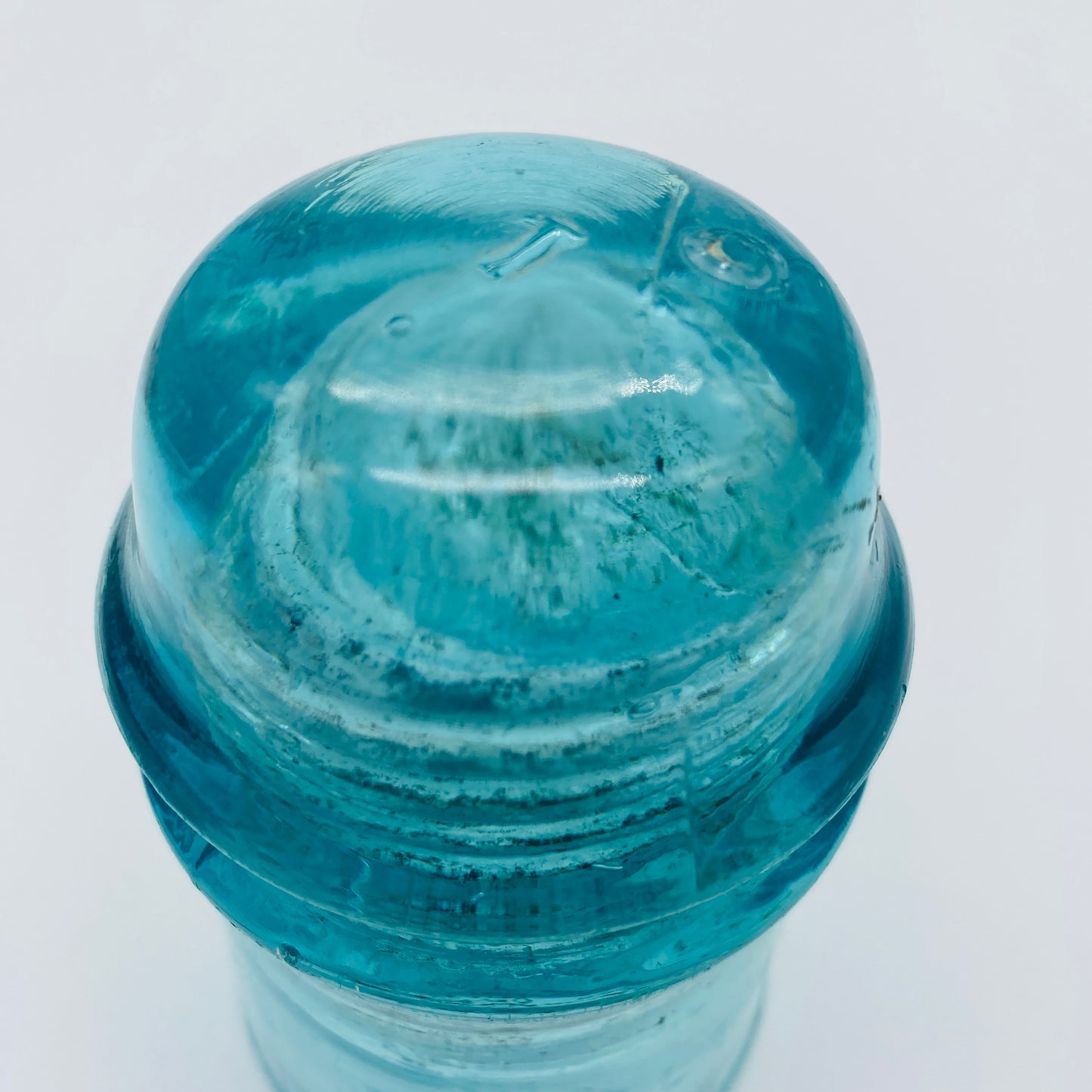 Aqua AM. TEL.&. TEL.Co. Vintage Glass Insulator