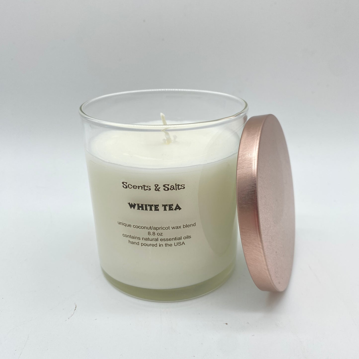 Scents and Salts Hand Poured Candle - White Tea