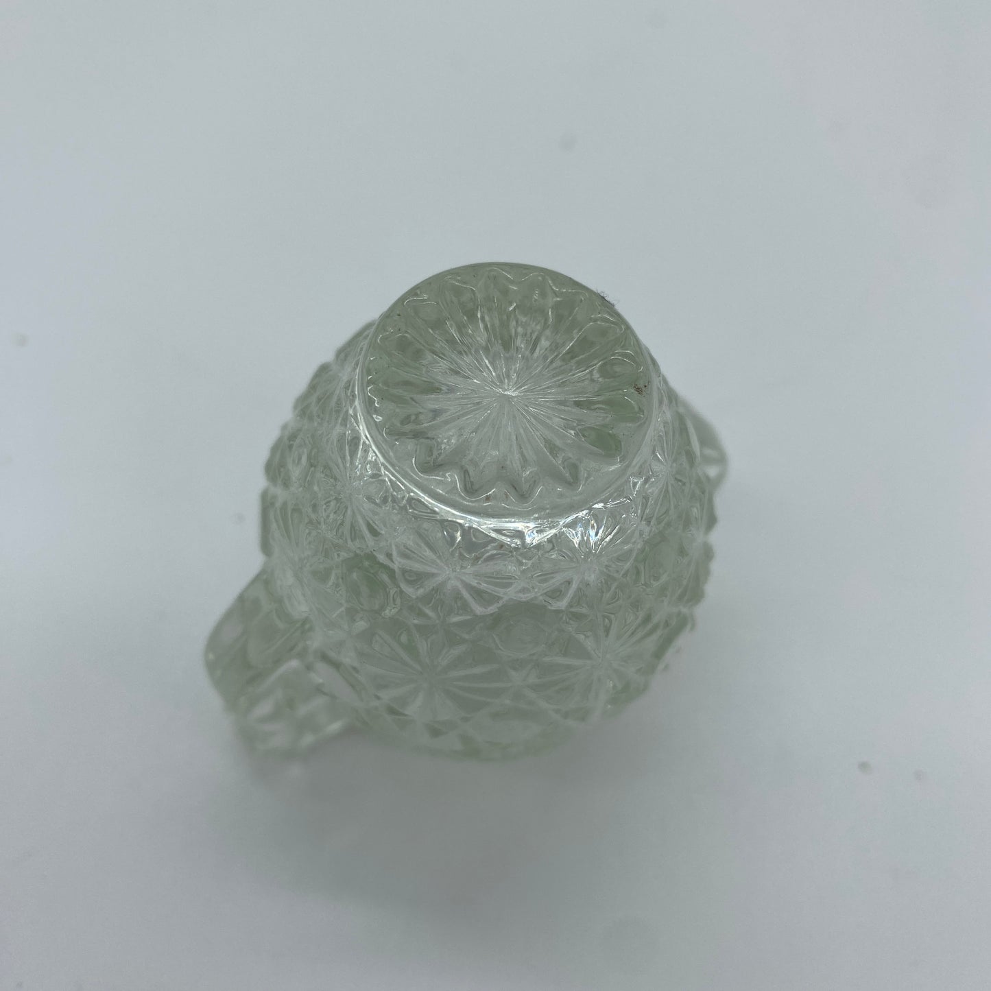 Glass Daisy and Button Toothpick Holder