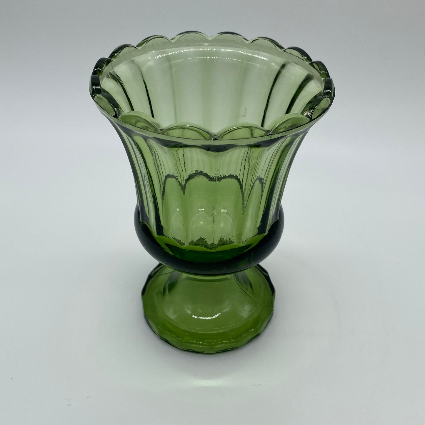 Green Glass Compote