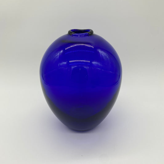 Cobalt Blown Glass Vase