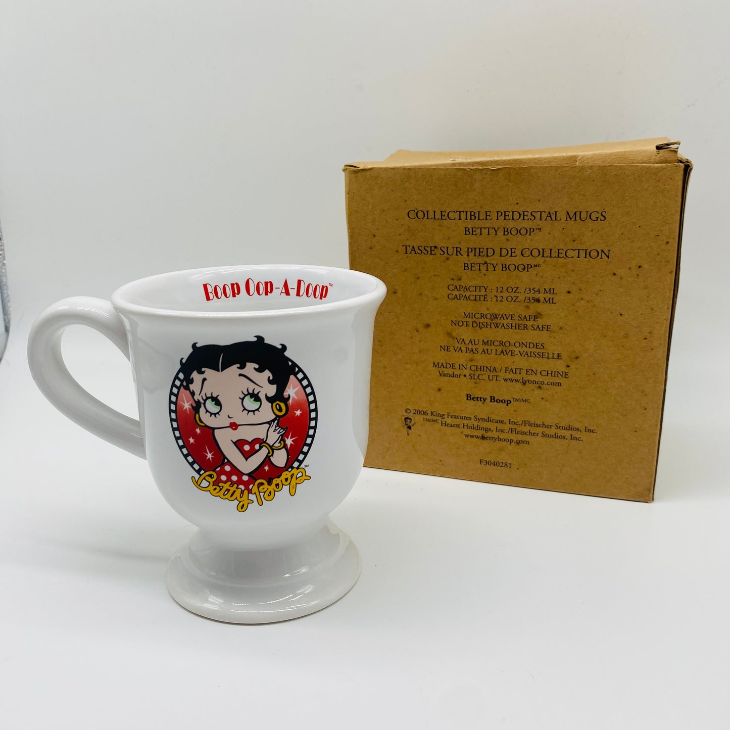 Betty Boop Collectible Pedestal Mug, 12 oz