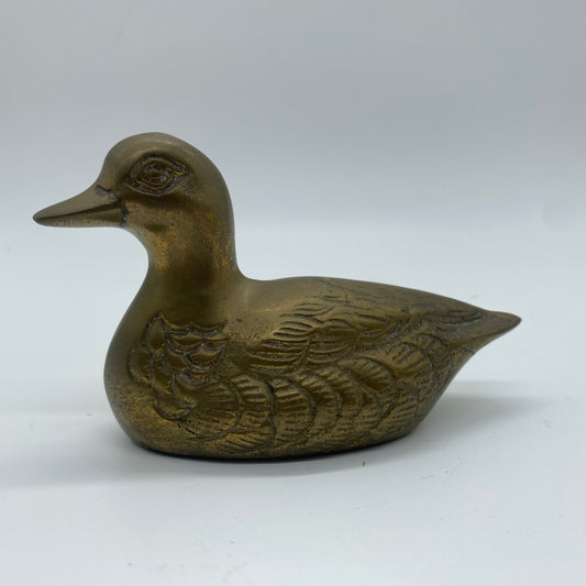 Brass Duck Figurine