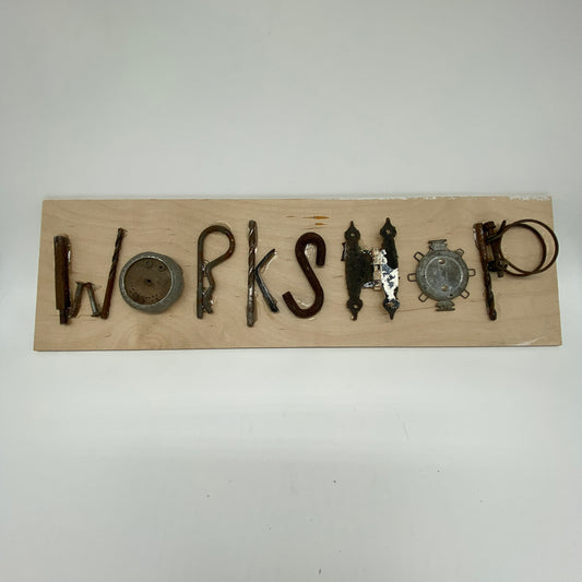 Handmade Wall Art - Workshop Sign