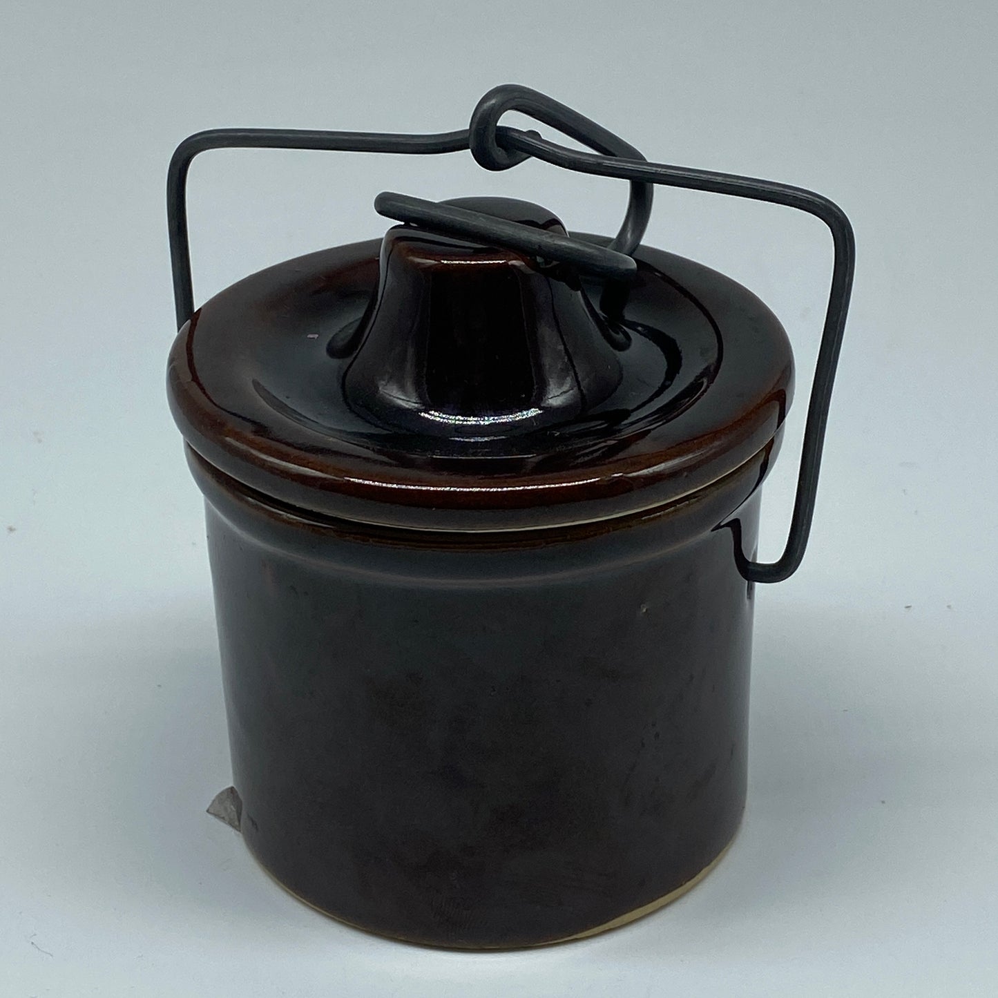 Hand Poured Candle - Brown Crock with Lid