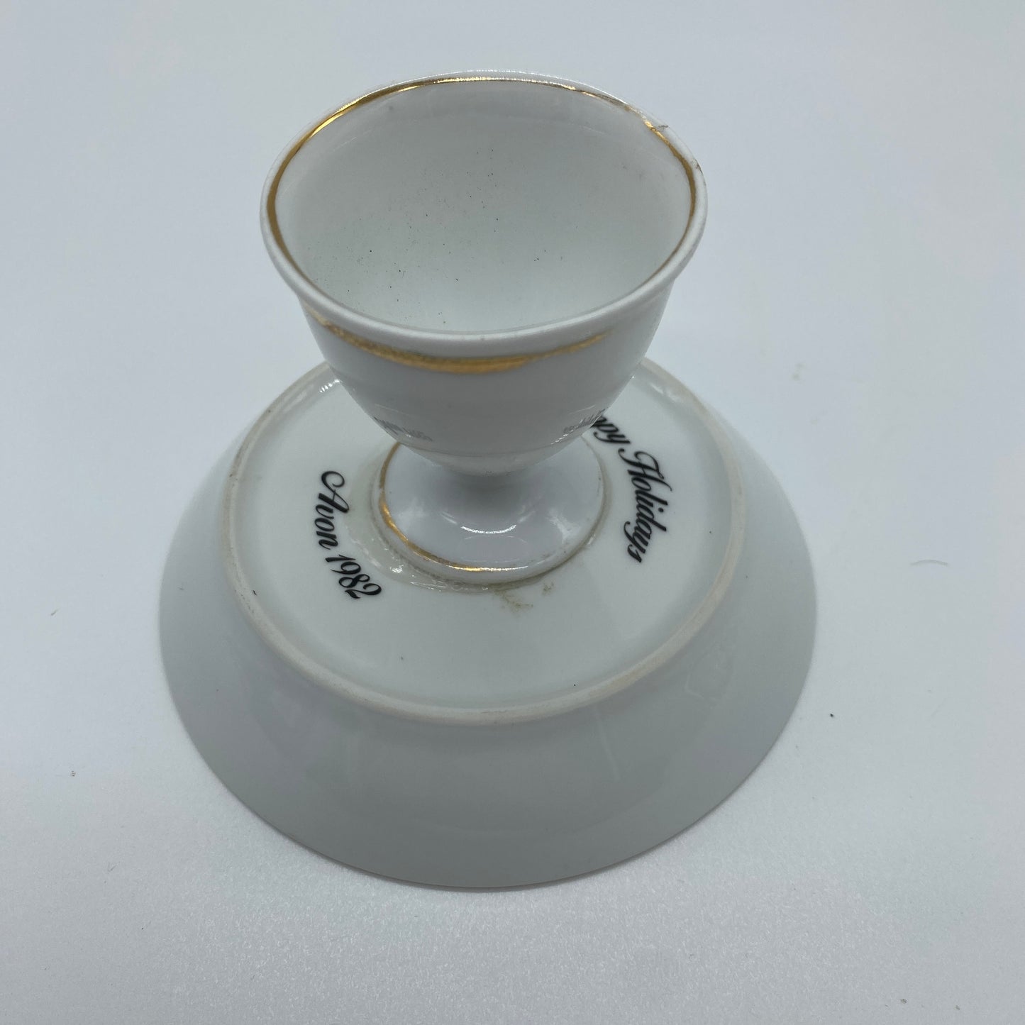 Handmade Trinket Dish - Avon Plate and Egg Cup