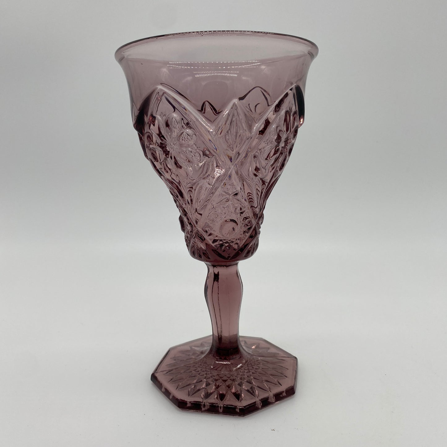 Purple Glass Goblet