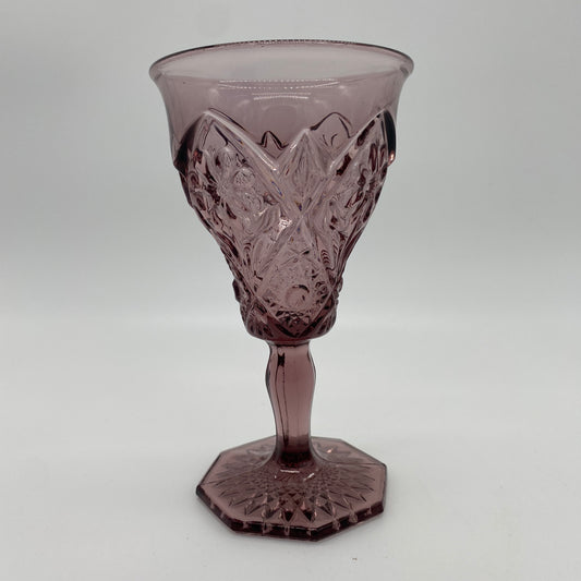 Purple Glass Goblet