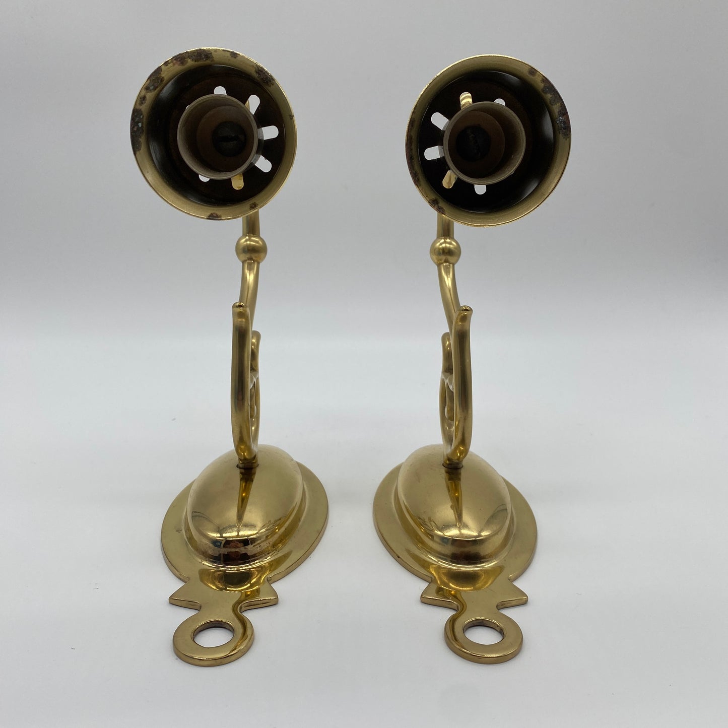 Brass Wall Mount Candleabra