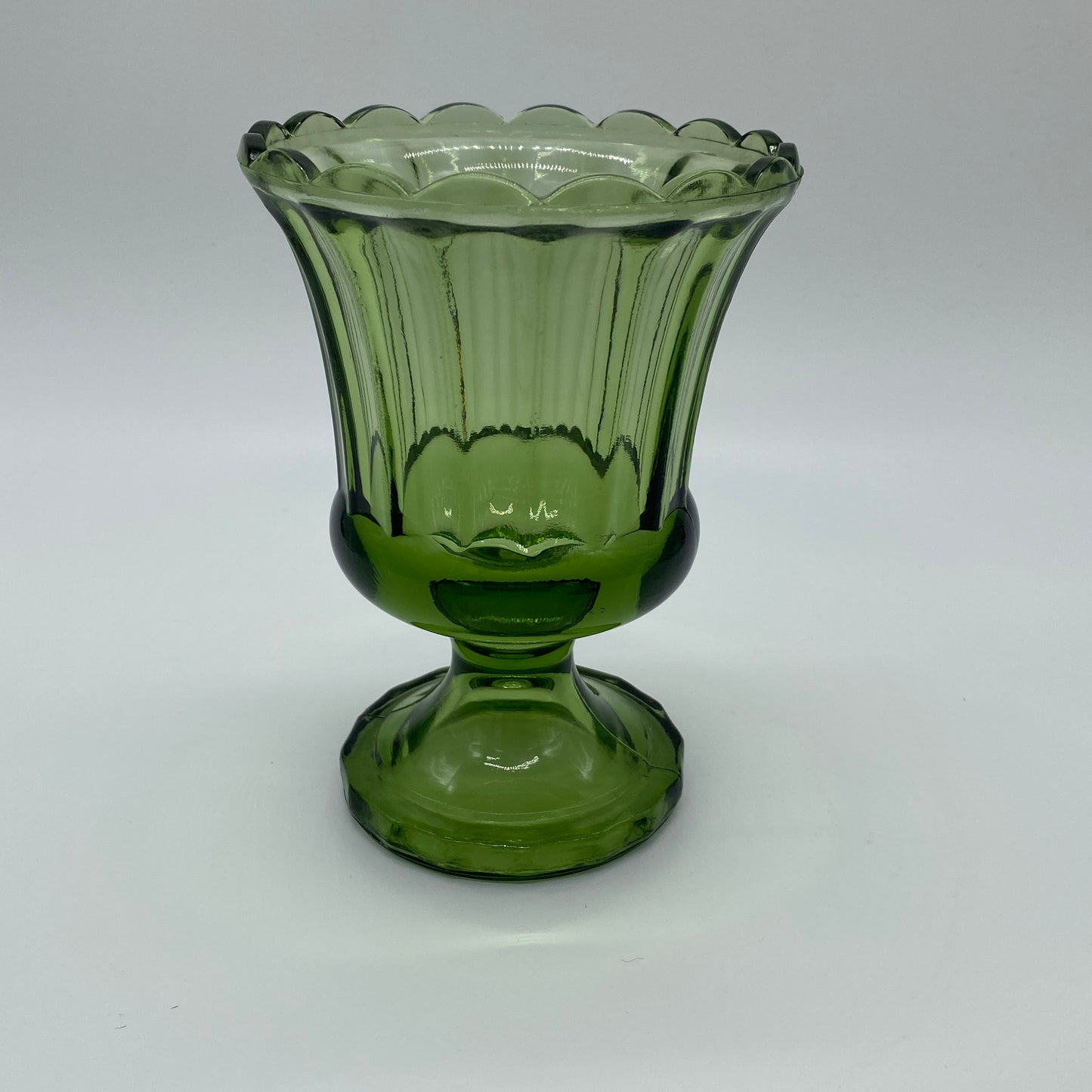 Green Glass Compote