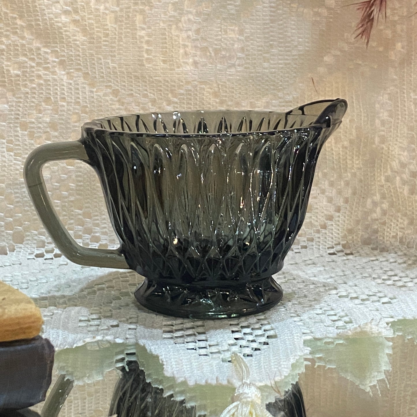 Smoked Glass Creamer