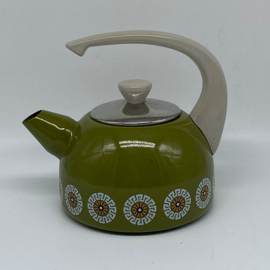 Green Patterned Tea Pot