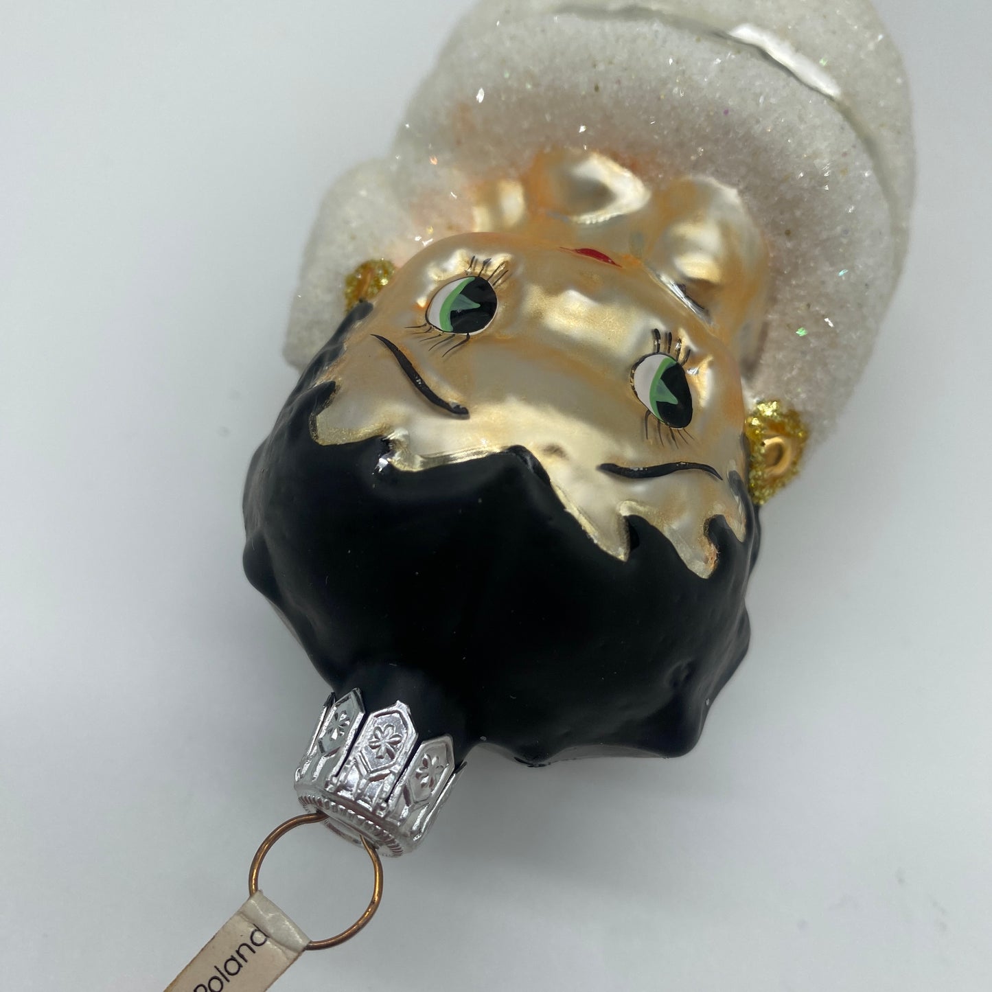 Betty Boop Fur Wrap Collectible Glass Ornament by Kurt Adler