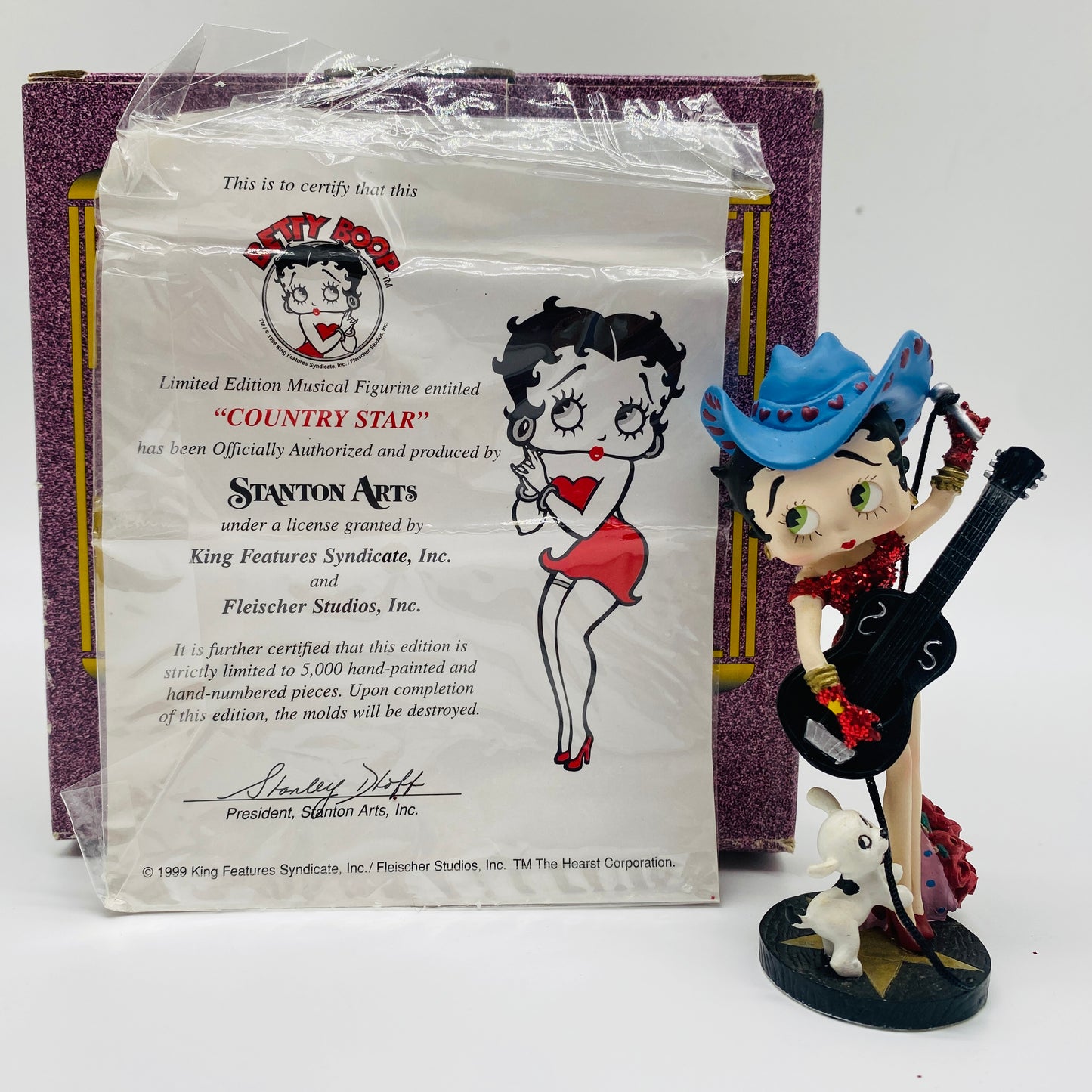 Betty Boop “Country Star”Collectible Figurine 151/5000 by Staunton Arts Inc.