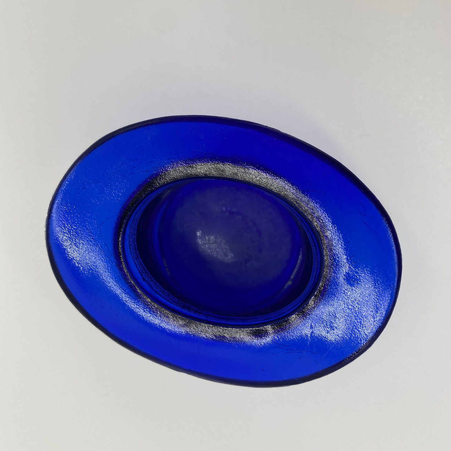 Cobalt Glass Top Hat