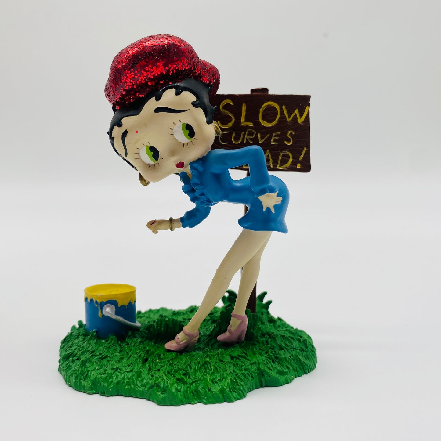 Betty Boop “Slow Curves Ahead” Collectible Figurine, Limited Edition 0991/5000 by Staunton Arts Inc.