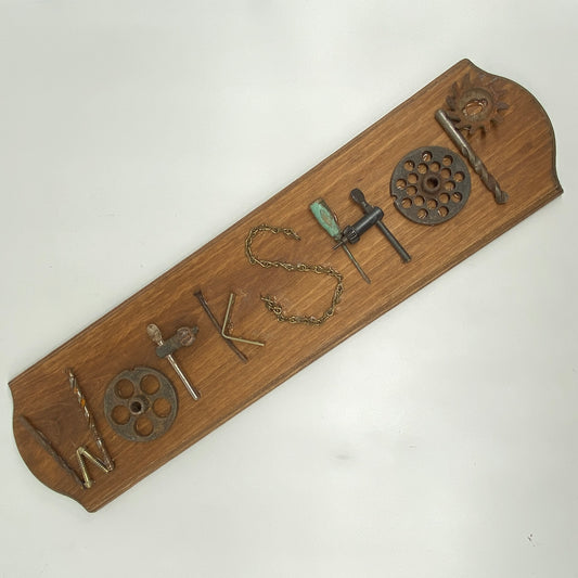 Handmade Wall Art - Workshop Sign