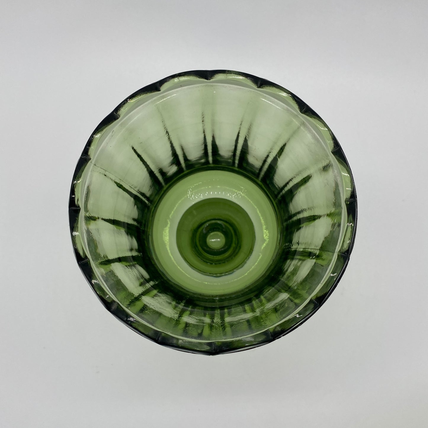 Green Glass Compote