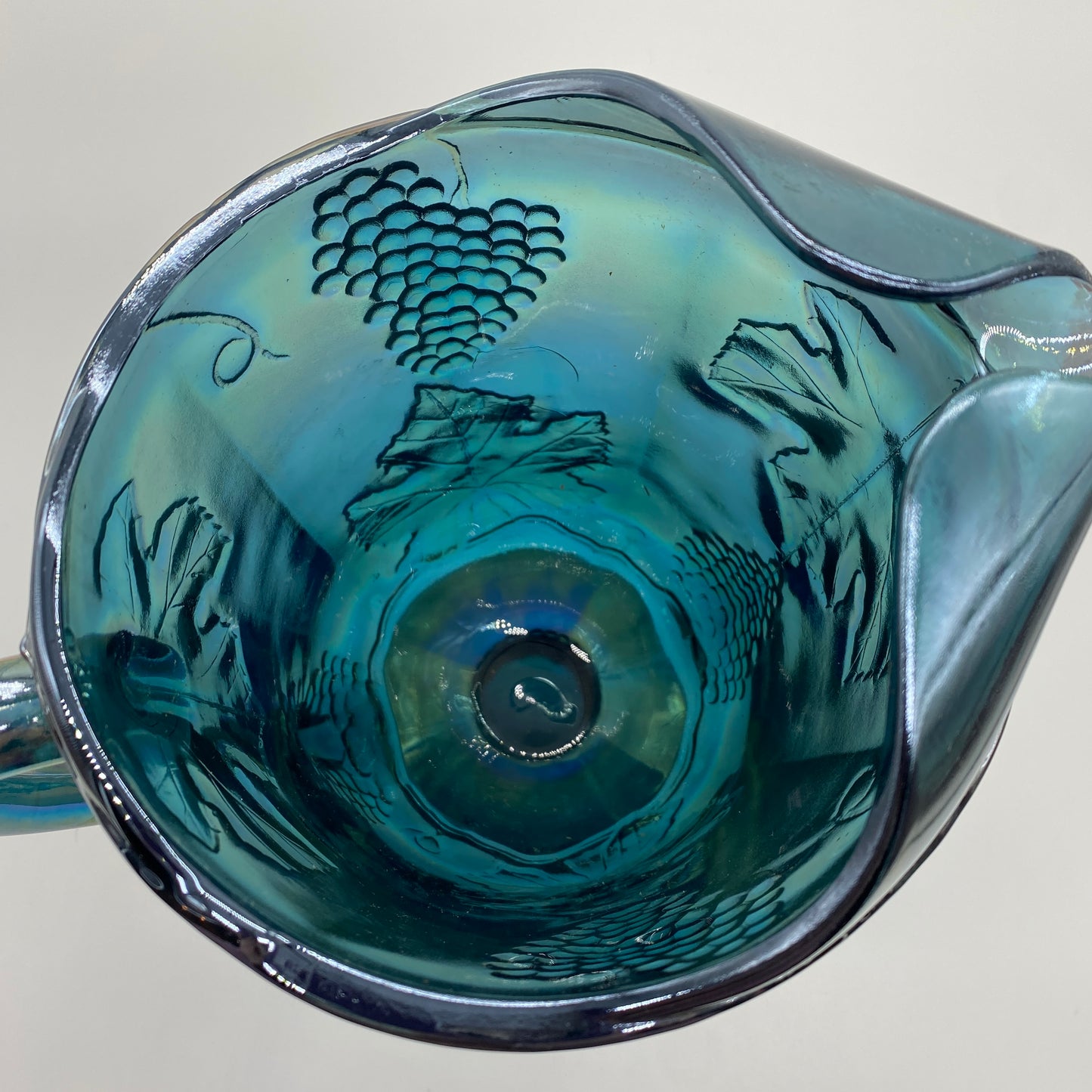 Indiana Glass Blue Carnival Harvest Pitcher