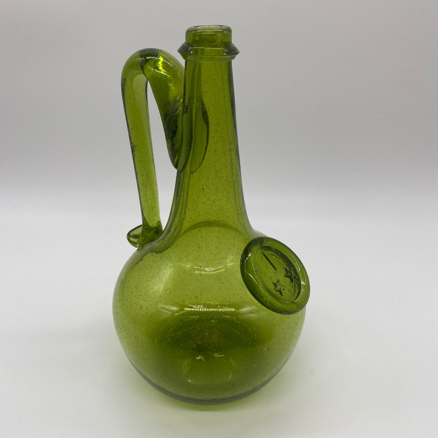 Jamestown Green Glass Decanter - No Stopper